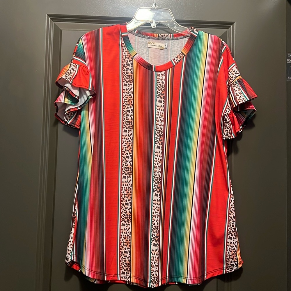 Cheetah/ Fiesta Blouse